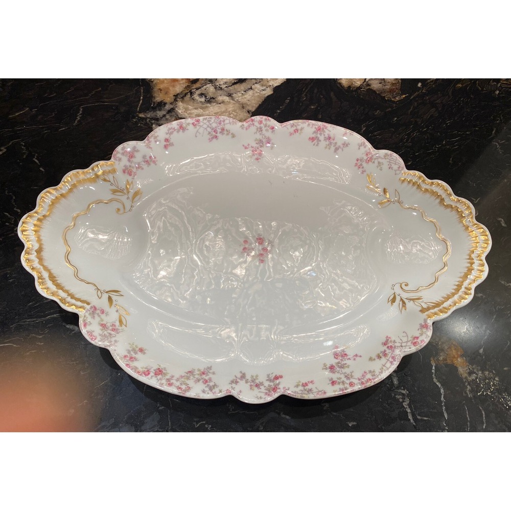 Antique Theodore Haviland Limoges France 20"x13.5" Oval Serving Plate/Platter